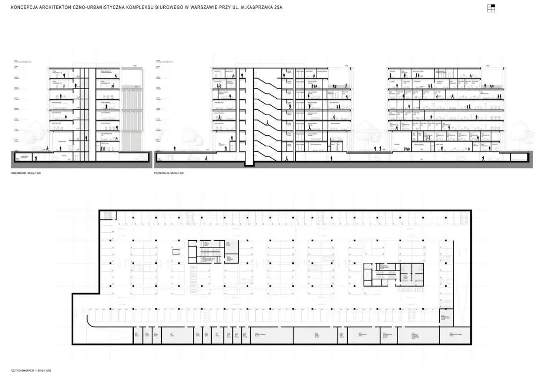 Kompleks biurowy przy ul. Kasprzaka 25A projekt JSK Architekci 