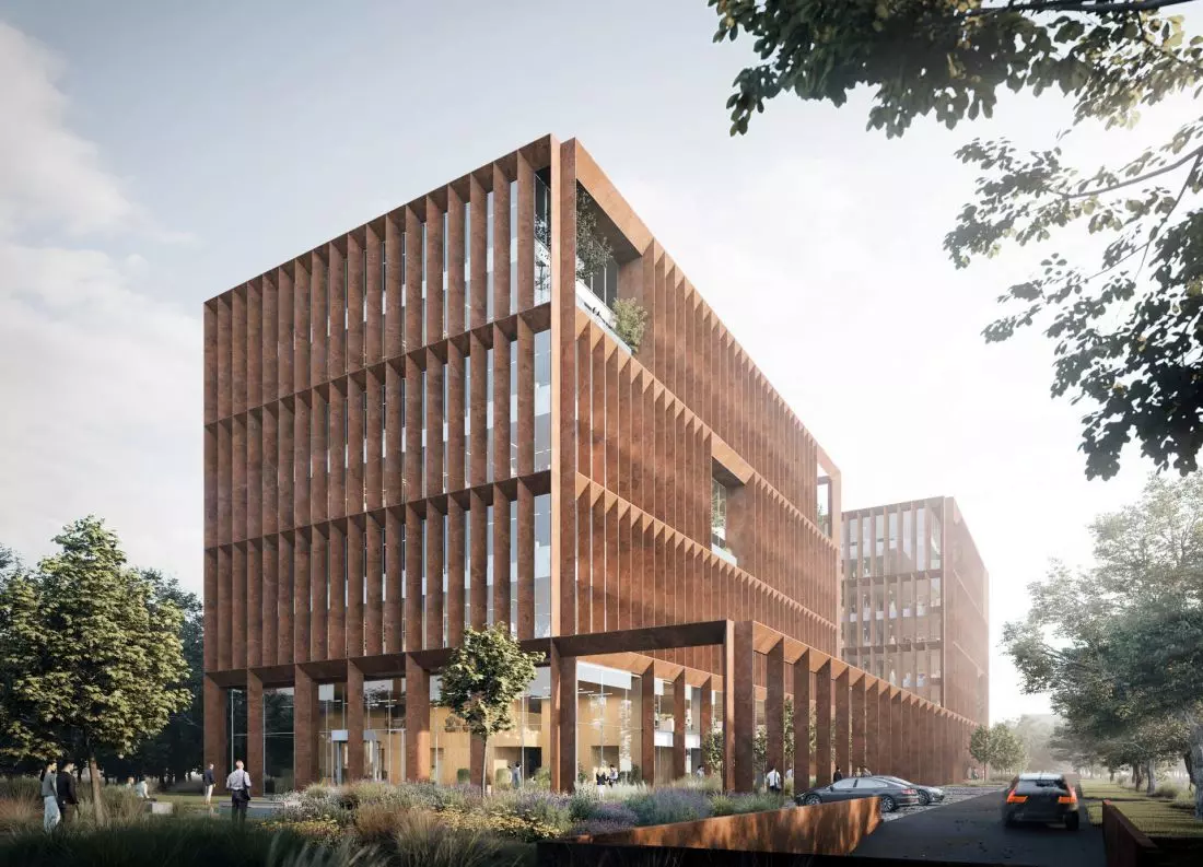 Kompleks biurowy przy ul. Kasprzaka 25A w Warszawie JSK Architekci