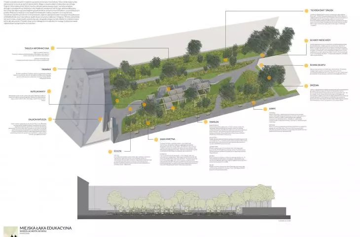 Second place, development of a square in Wola.