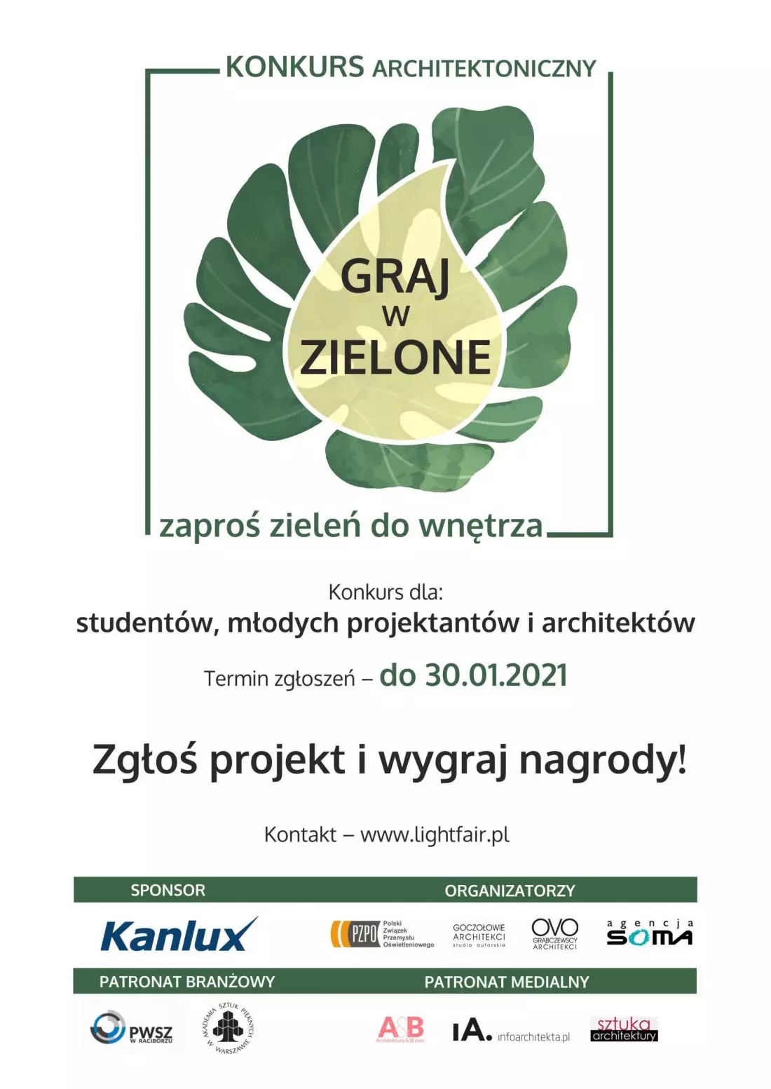 konkurs
architektoniczny „Graj w zielone”