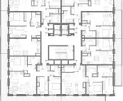 floor plan of the repeating floor from +8 to +10