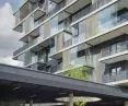 on the ground level there are premises easily accessible directly from the outside and interesting forms of introducing greenery also between the buildings