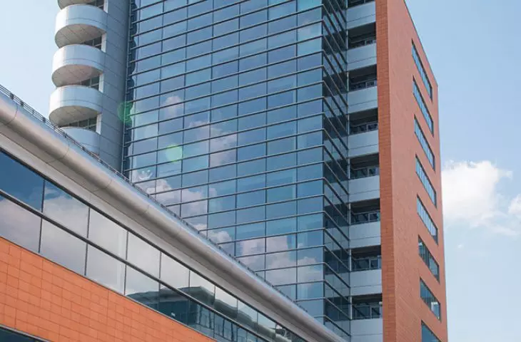 Schueco aluminum joinery, Alucobond ventilated facade