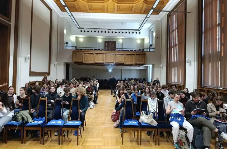 full hall at Gdansk University of Technology