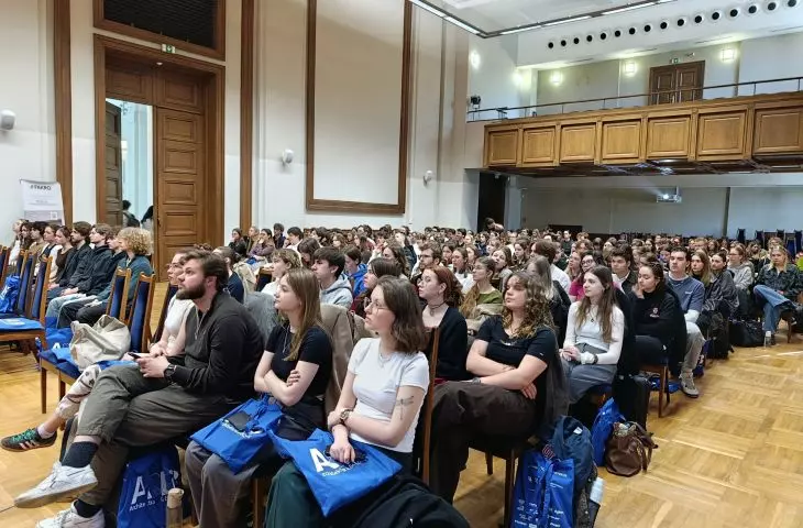full hall at Gdansk University of Technology