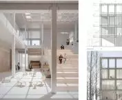 „Zagadka. Bazar, food hall i coworking, ul. Wyspiańskiego, Gdańsk Wrzeszcz” — dyplom inżynierski Aleksandry Ciżek zrealizowany w Katedrze Architektury Mieszkaniowej i Użyteczności Publicznej w 2024 roku