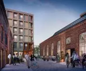 New housing development on the site of the Perun factory in Warsaw