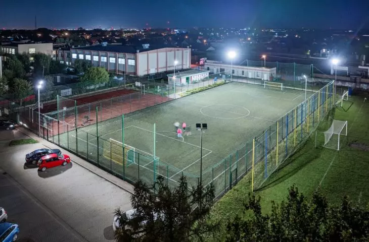 Modernization of lighting of the sports facility in Dopiewo