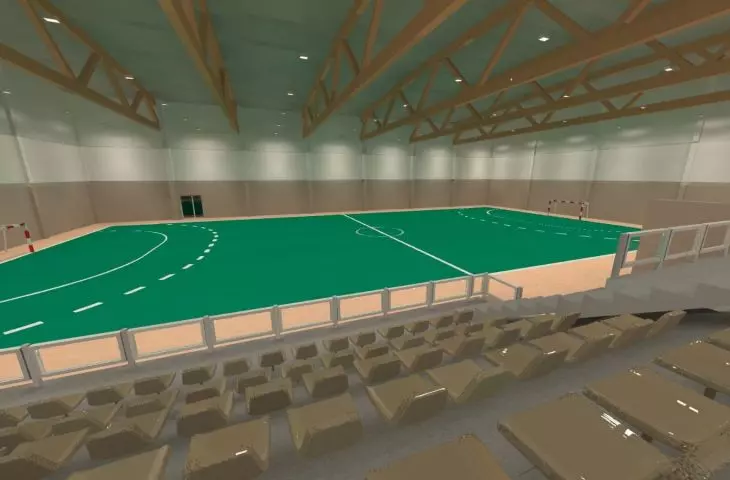 Lighting visualization made with Dialux software