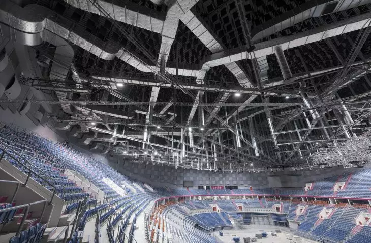 Oświetlenie LED techniczne - Tauron Arena Kraków - oprawy HSK Hercules 
