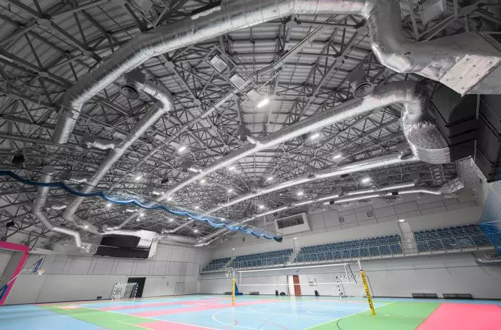 LED lighting - Tauron Arena Krakow training hall - HSK Hercules luminaires 