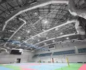 Oświetlenie LED - Tauron Arena Kraków hala treningowa - oprawy HSK Hercules 