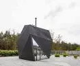 Origami House is a building with a geometric form