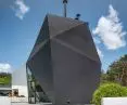The building structure is covered with a polyurethane coating