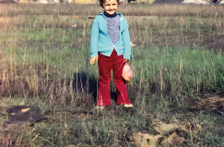 rok 1977, z wizytą na budowie domu; zdjęcie z okolic ulicy Kryłowa