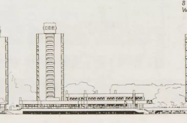 project, view from Grunwaldzki Square