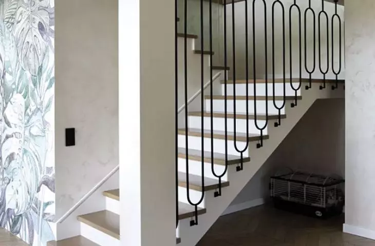 Classic stairs on concrete