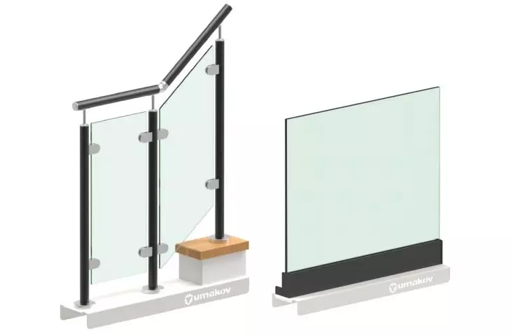 Other variants of glass mounting