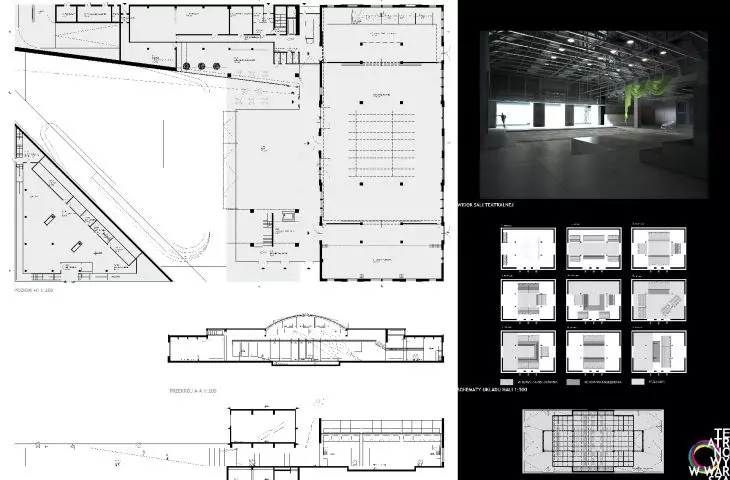 New Theater, Warsaw, competition project (1st prize): 2009