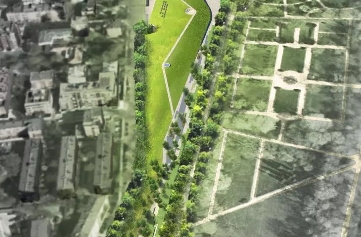 Garden of the 21st Century at the Royal Łazienki Museum, Warsaw, competition project (honorable mention): 2013