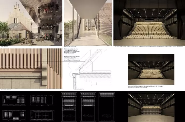 Wadowice Cultural Center, Wadowice, competition project (1st prize): 2025