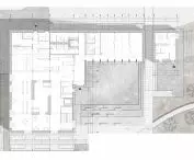 Plan of the main building of the resort