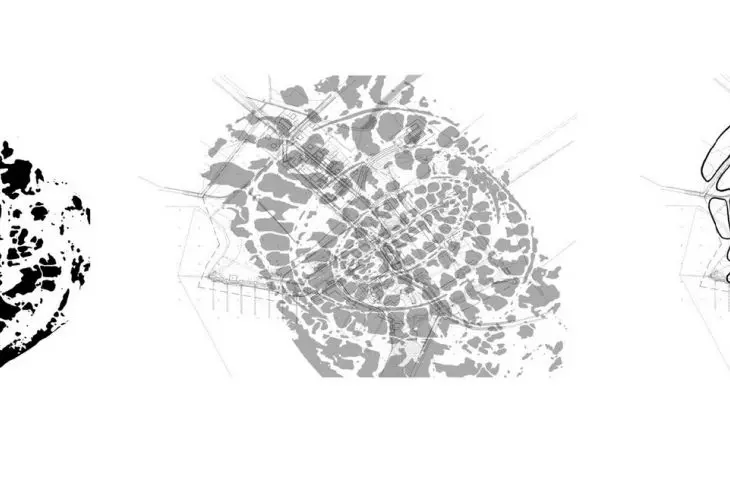 space shaping scheme - cross-section of prez reed