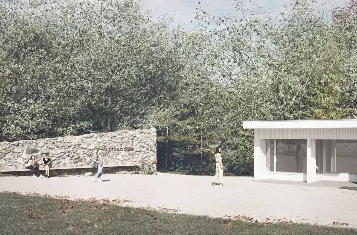 Design of the public toilet at Gropius House
