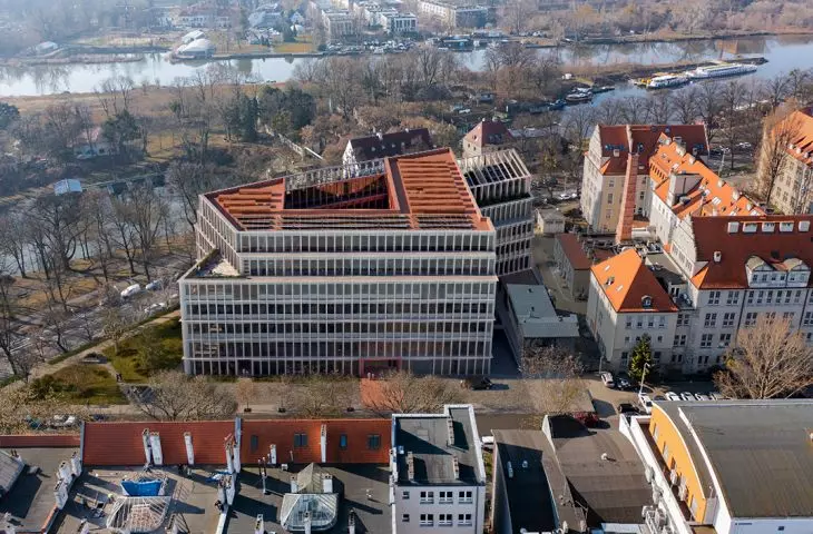 Projekt budynku Centrum Technologii Medycznych Health Tech Synergy Hub Politechniki Wrocławskiej