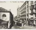 Warsaw, Nalewki street, corner of Dluga street, postcard, printed by J. Slusarski.