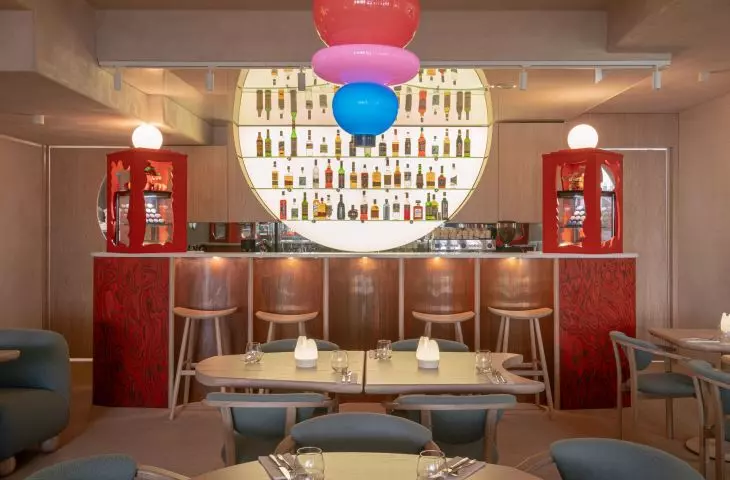Interiors of the Manna 2 restaurant in Warsaw