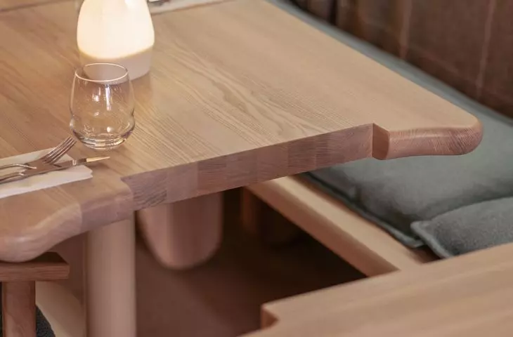 Interiors of the Manna 2 restaurant in Warsaw