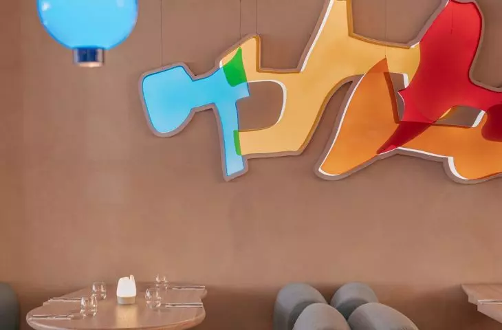 Interiors of the Manna 2 restaurant in Warsaw