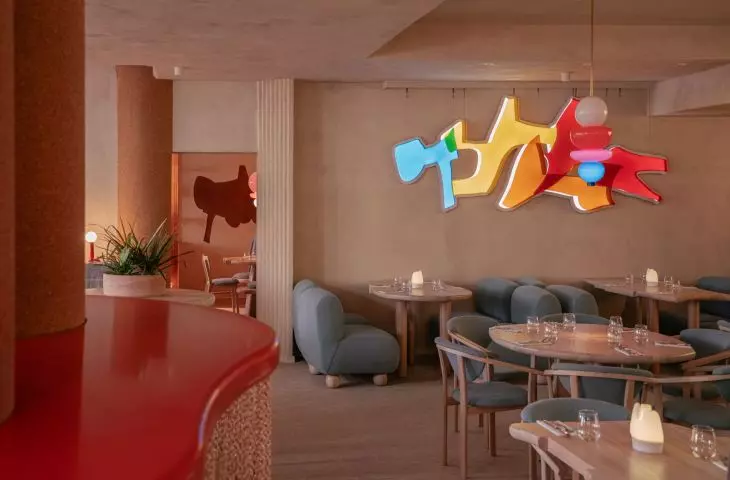 Interiors of the Manna 2 restaurant in Warsaw