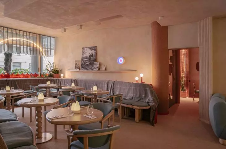 Interiors of the Manna 2 restaurant in Warsaw