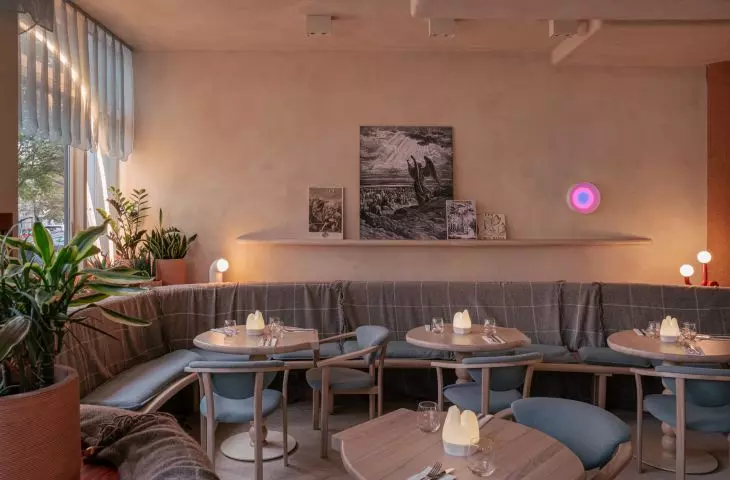 Interiors of the Manna 2 restaurant in Warsaw