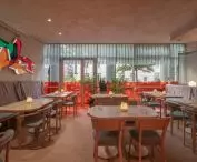 Interiors of the Manna 2 restaurant in Warsaw