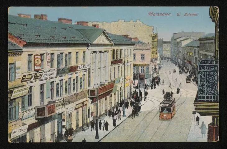 Pocztówka, Warszawa, ul. Nalewki, wydawca nieznany, przed 1914