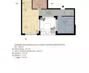 projection of an apartment for a person with disabilities