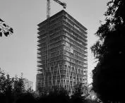 Cosmo residential complex in Chorzow, construction