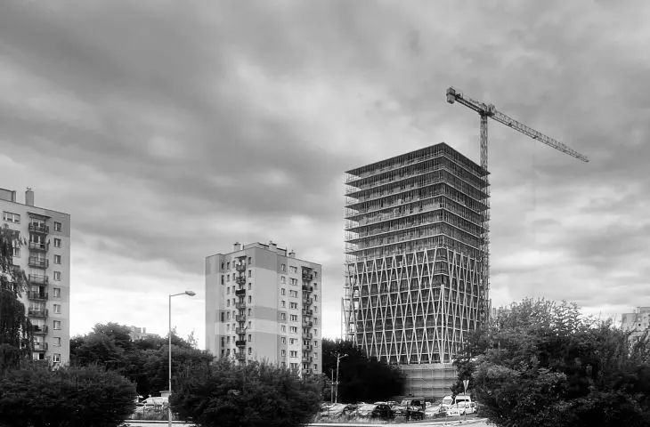 Cosmo residential complex in Chorzow, construction