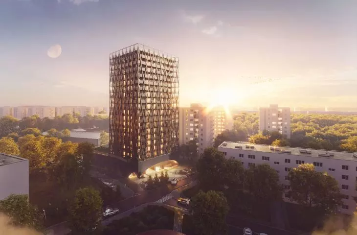 Cosmo residential complex in Chorzow, visualization