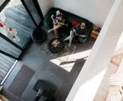 The living area as seen from above