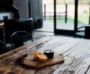 Old table boards correspond with kitchen boards