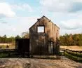 House with dark wooden facade