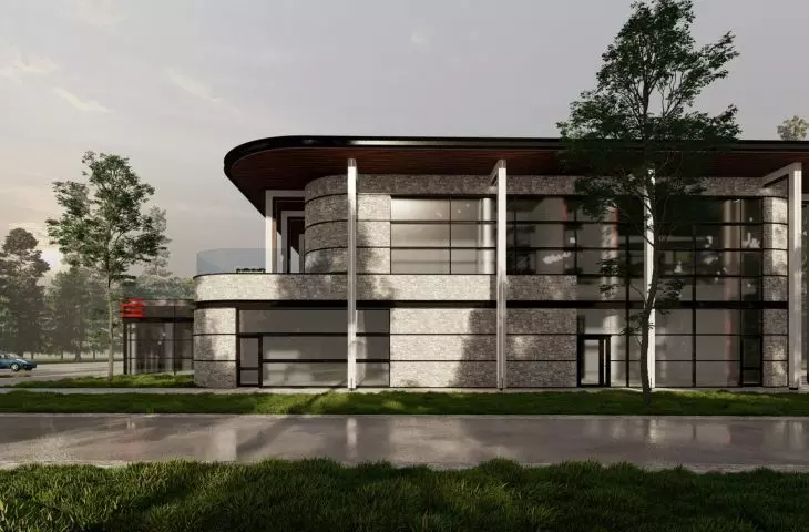 Nowoczesny kompleks biurowo-badawczy ERKADO