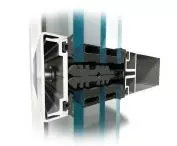 Detail of construction of MB-TT50 mullion and transom system