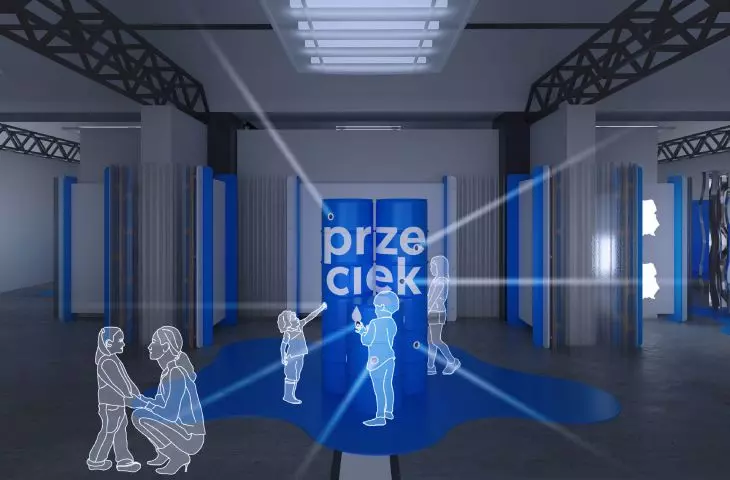 Wystawa „Przeciek” - wizualizacja