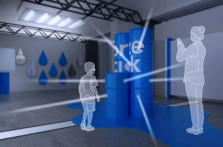 Wystawa „Przeciek” - wizualizacja