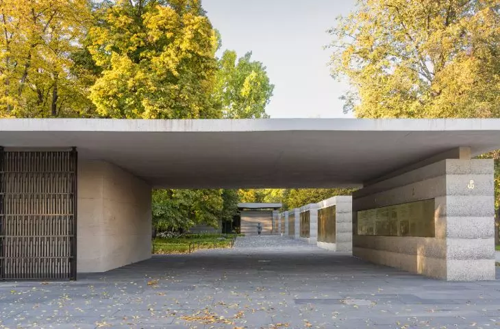Chamber of Remembrance at the Warsaw Insurgents Cemetery in Wola.